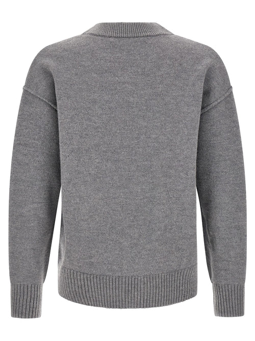 Ami Paris Gray Wool Cardigan