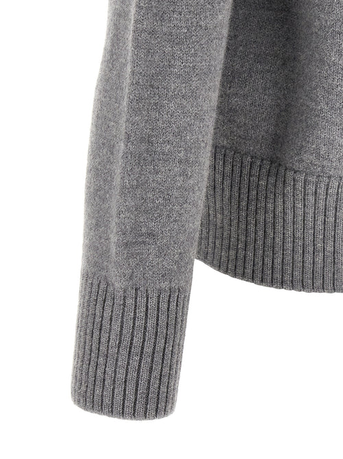 Ami Paris Gray Wool Cardigan