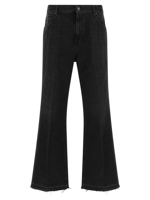 Amiri Black Cotton Flared Jeans