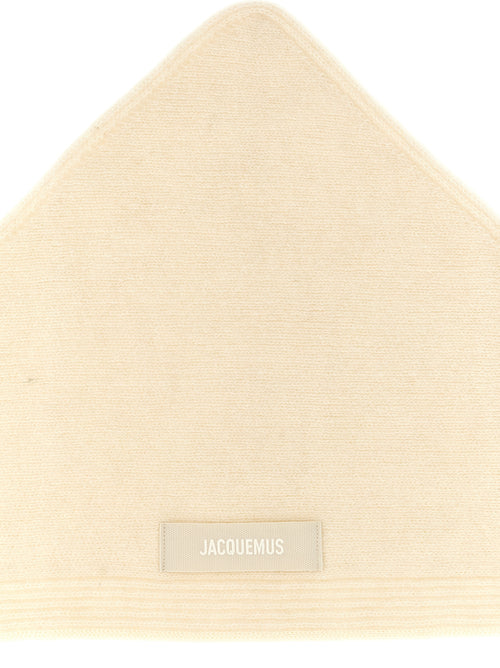 Jacquemus White Wool Scarf