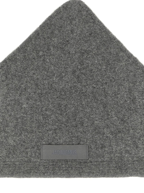 Jacquemus Gray Wool Scarf