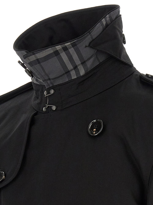 Burberry Black Cotton Coat