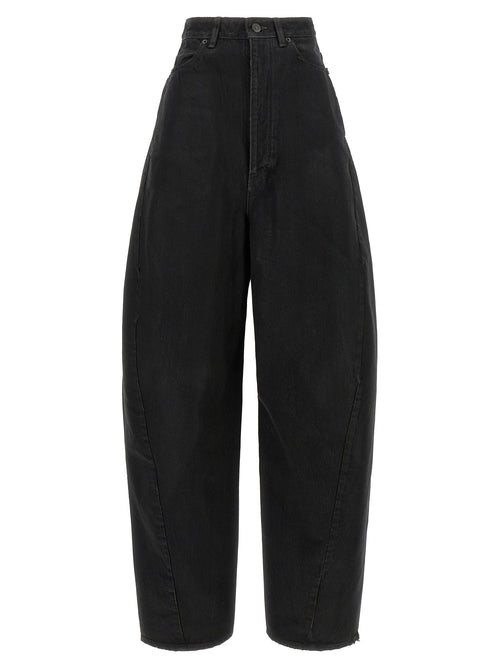Balenciaga Black Cotton High-Waisted Jean