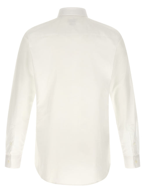 Burberry White Cotton Blouse
