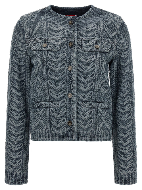 Diesel Blue Cotton Denim Jacket