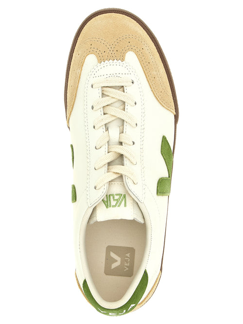 Veja Beige Genuine Leather Athletic Sneakers