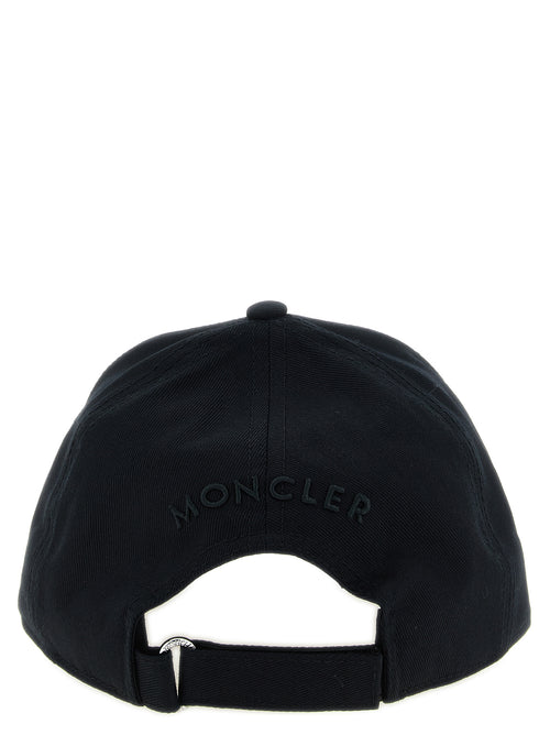 Moncler Black Cotton Cap (Baseball Hat)