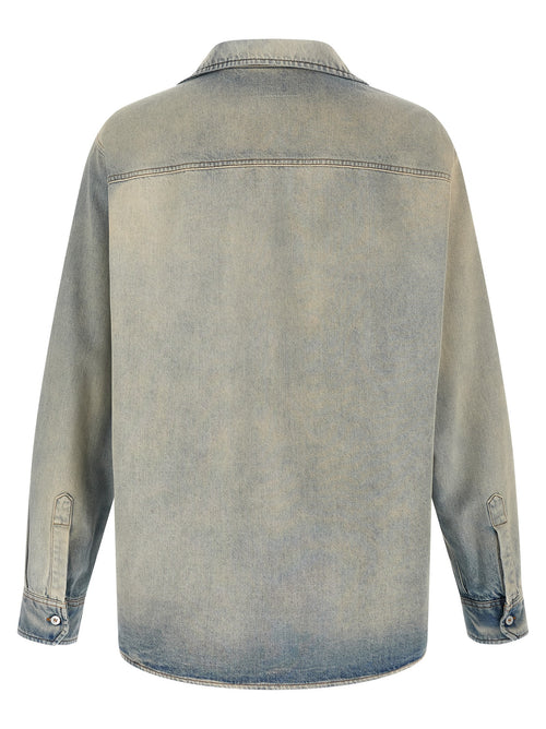 MM6 Maison Margiela Blue Cotton Blouse