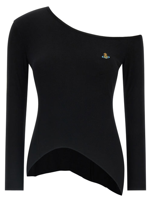 Vivienne Westwood Black Viscose Long Sleeve T-Shirt