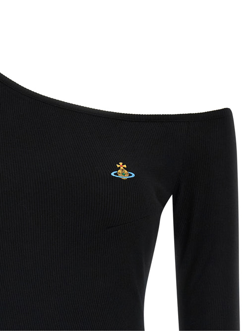 Vivienne Westwood Black Viscose Long Sleeve T-Shirt
