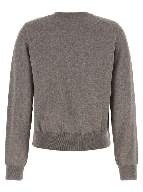 Maison Kitsuné Gray Wool Cardigan