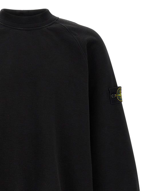 Stone Island Black Cotton Sweatshirt