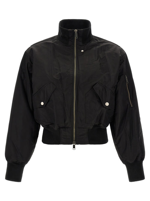 Entire Studios Black Nylon Bomber