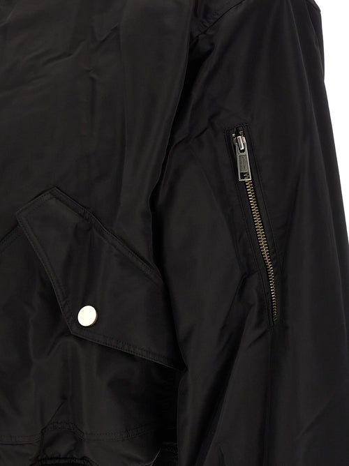 Entire Studios Black Nylon Bomber