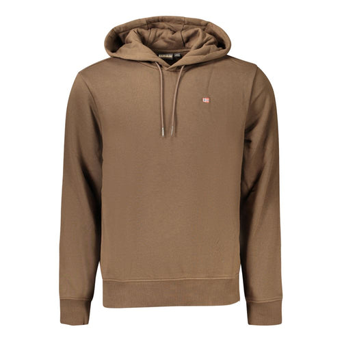 Napapijri Brown Cotton Men's Sweatshirt