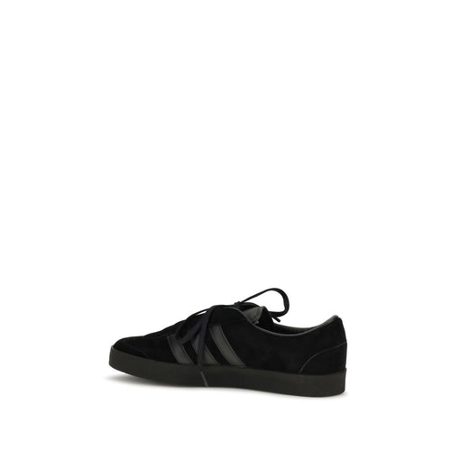 Y-3 Black Calf Leather Bos Taurus Athletic Sneakers