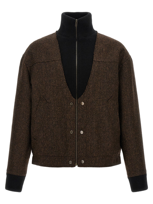 Maison Margiela Brown Wool Bomber