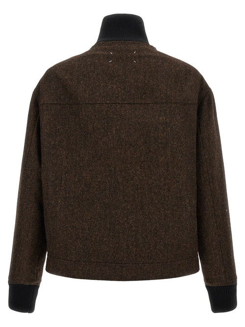 Maison Margiela Brown Wool Bomber