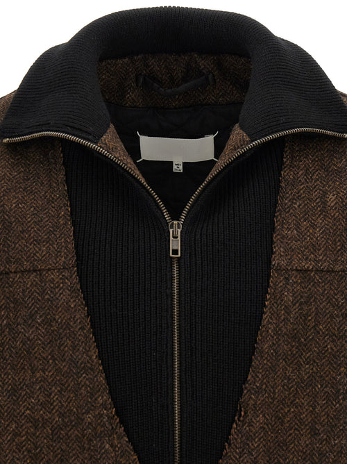Maison Margiela Brown Wool Bomber
