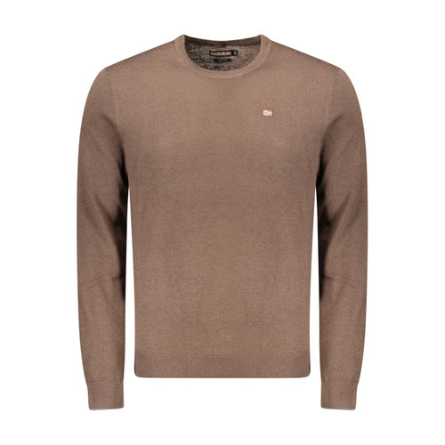 Napapijri Brown Wool Men's Sweater