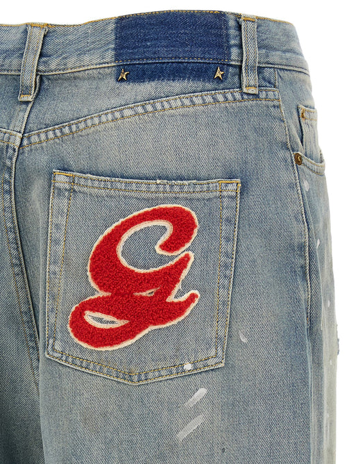 Golden Goose Blue Cotton Boyfriend Jeans