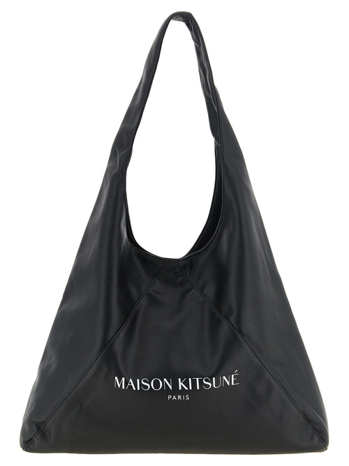 Maison Kitsuné Black Polyethylene Shoulder Bag
