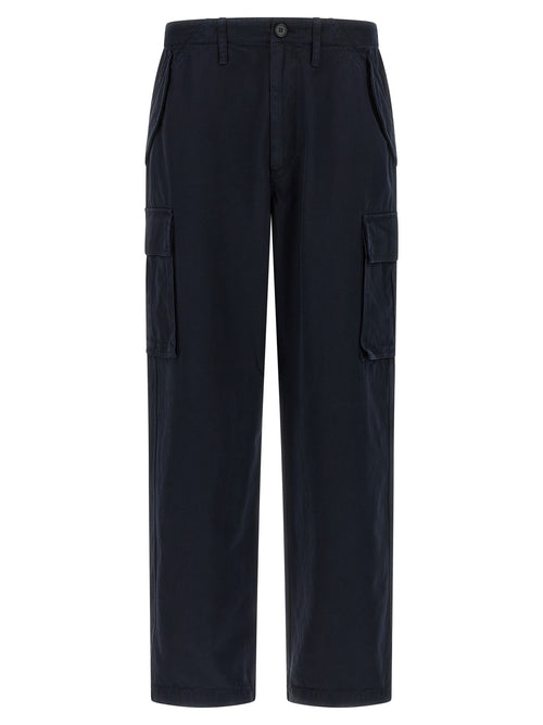 Burberry Blue Cotton Cargo Pants