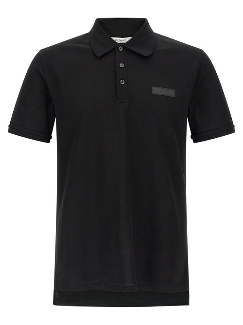 Givenchy Black Cotton Polo Shirt