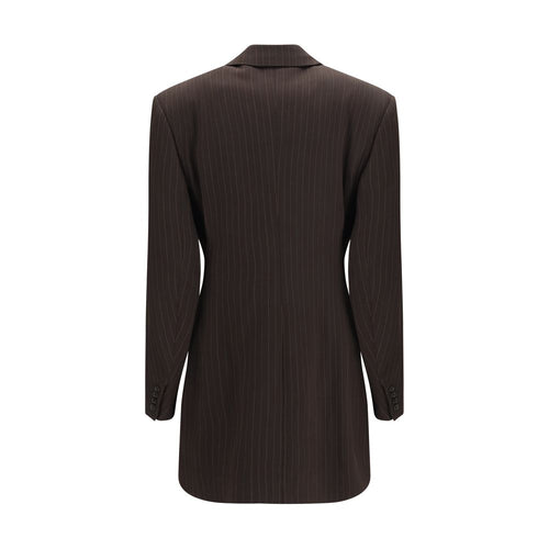 Saint Laurent Brown Wool Oves Aries Full-Length Jacket
