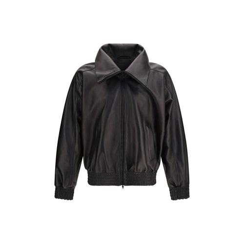 Balenciaga Black Lamb Ovis Aries Leather Jacket