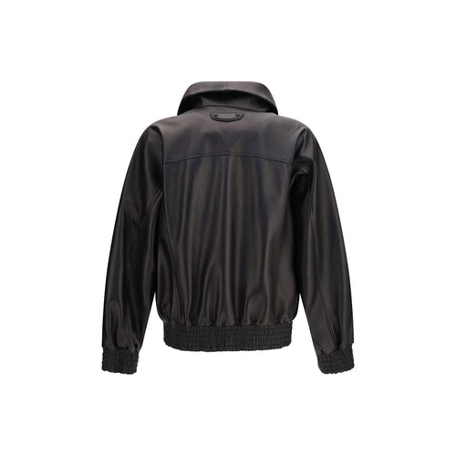 Balenciaga Black Lamb Ovis Aries Leather Jacket