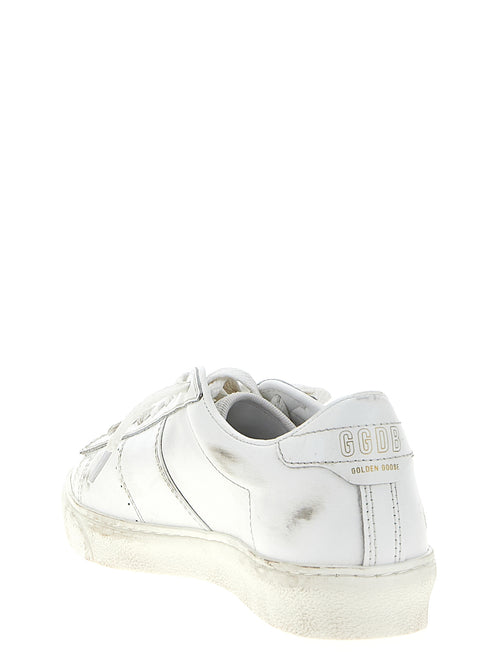 Golden Goose White Cowhide Low Top Sneakers