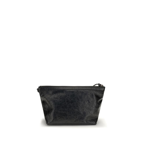 Balenciaga Black Lamb Ovis Aries Clutch Bag