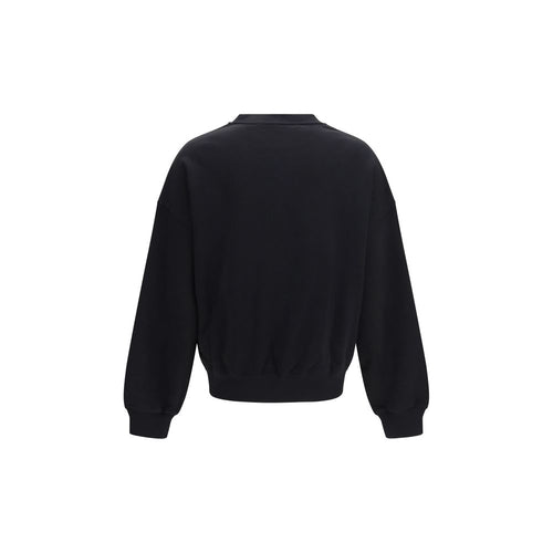 Palm Angels Black Cotton Sweatshirt
