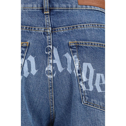Palm Angels Blue Cotton Jeans Denim