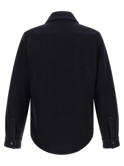 Moncler Blue Virgin Wool Blouse