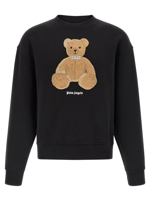 Palm Angels Black Cotton Sweatshirt