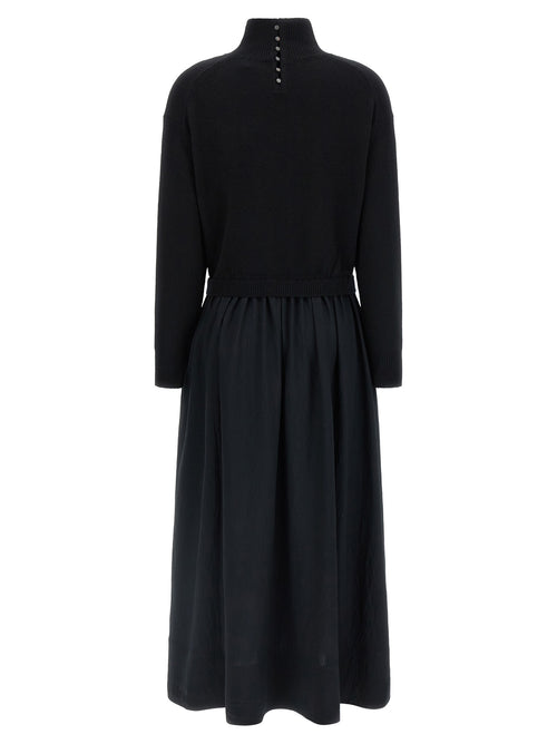 Polo Ralph Lauren Black Wool Long Dress