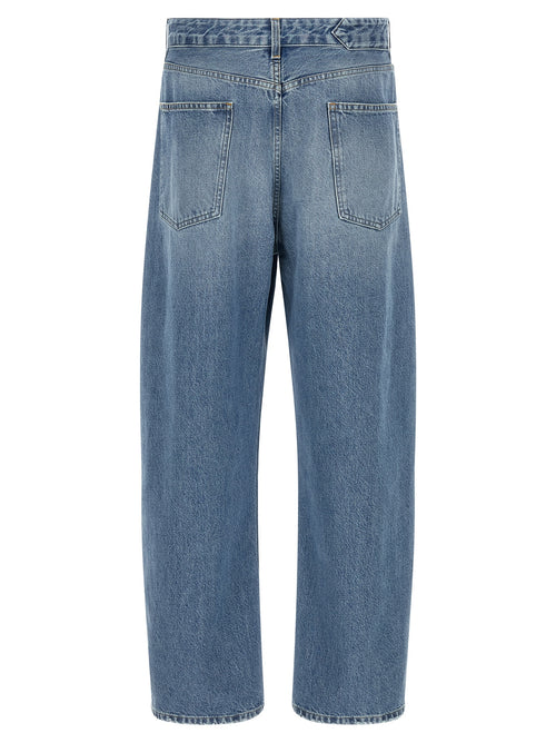 Jacquemus Blue Cotton High-Waisted Jean