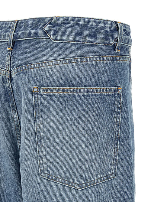 Jacquemus Blue Cotton High-Waisted Jean
