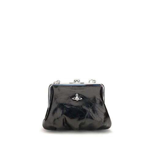 Vivienne Westwood Black Calf Leather Bos Taurus Handbag