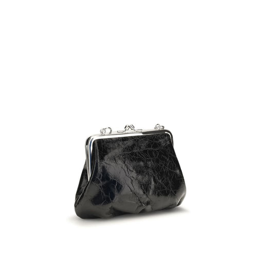 Vivienne Westwood Black Calf Leather Bos Taurus Handbag