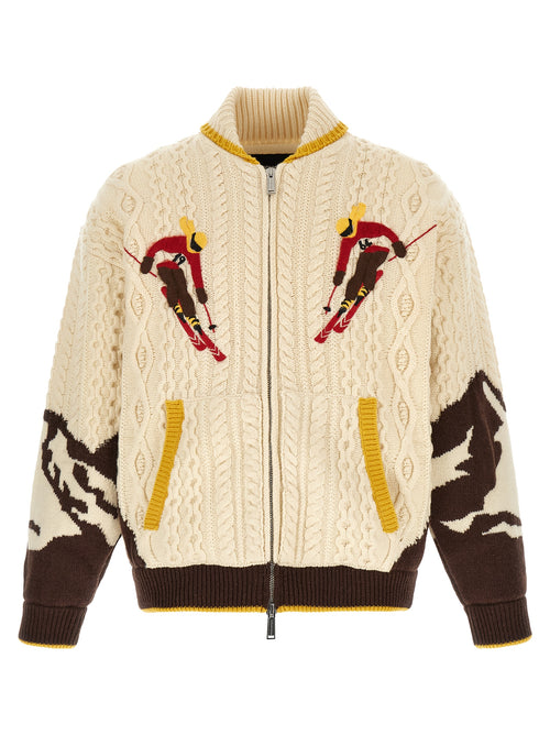 Dsquared² Multicolor Wool Cardigan
