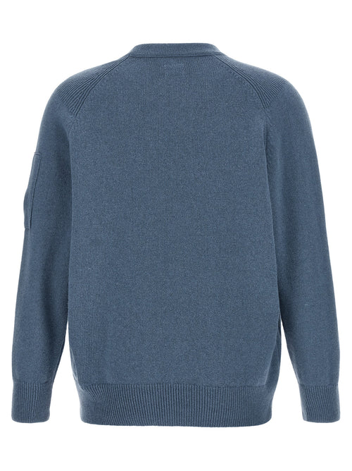 C.P. Company Blue Wool Cardigan
