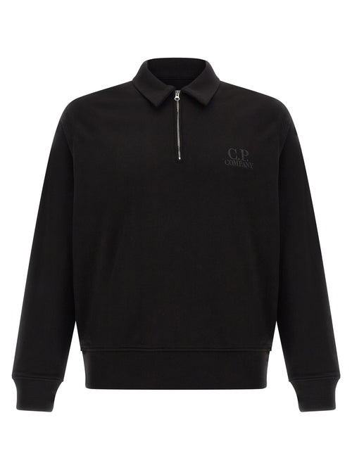 C.P. Company Black Cotton Sweatshirt