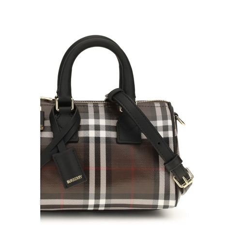 Burberry Brown Cotton Handbag