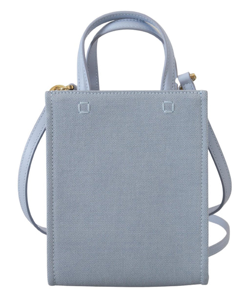 Givenchy Blue Coated Canvas Vertical Cloud Mini Shoulder Bag