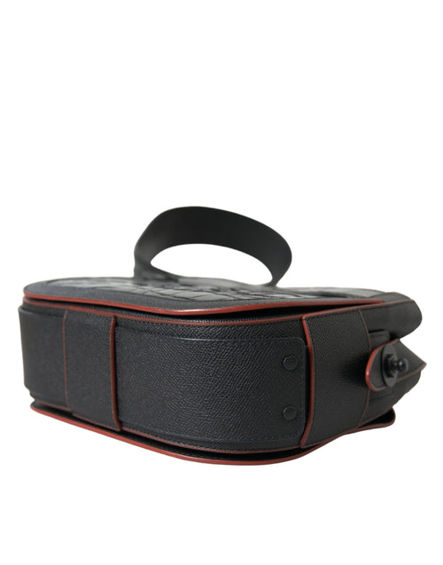 Balenciaga Black Exotic Leather Shoulder Crossbody Camera Bag