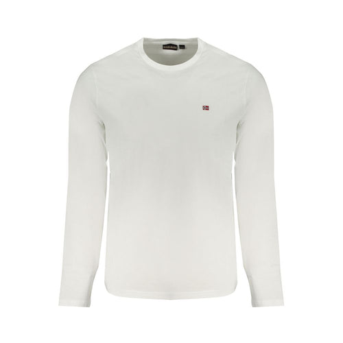 Napapijri White Cotton Men T-Shirt