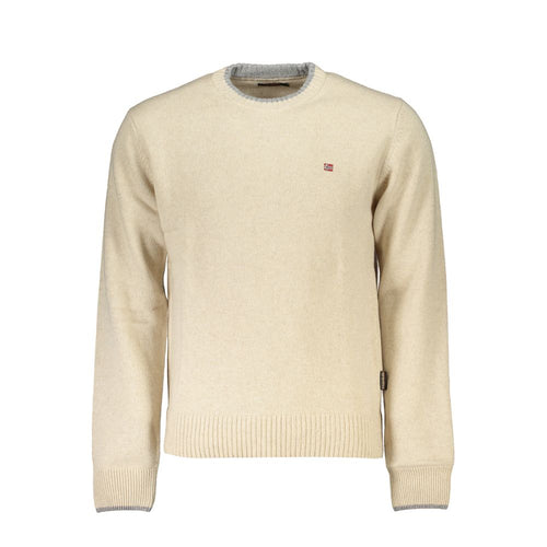 Napapijri Beige Tessuto Men Sweater